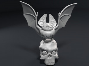 sculpture of a funny vampire 3D Print Model
