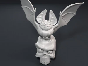 sculpture of a funny vampire 3D Print Model