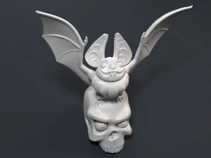 sculpture of a funny vampire 3D Print Model