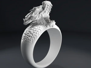 anello del drago Modello di stampa 3D