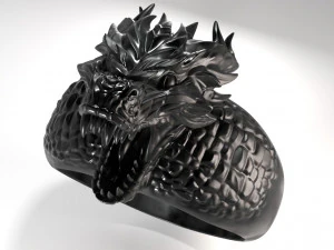 anello del drago Modello di stampa 3D