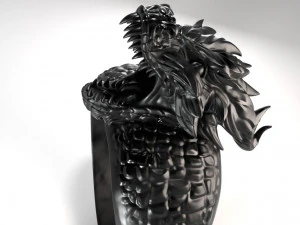 anello del drago Modello di stampa 3D