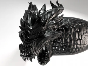 anello del drago Modello di stampa 3D