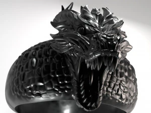 anello del drago Modello di stampa 3D