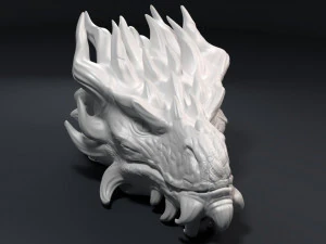 dragon head sculpture 3D Print Model