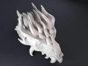 dragon head sculpture 3D 打印模型