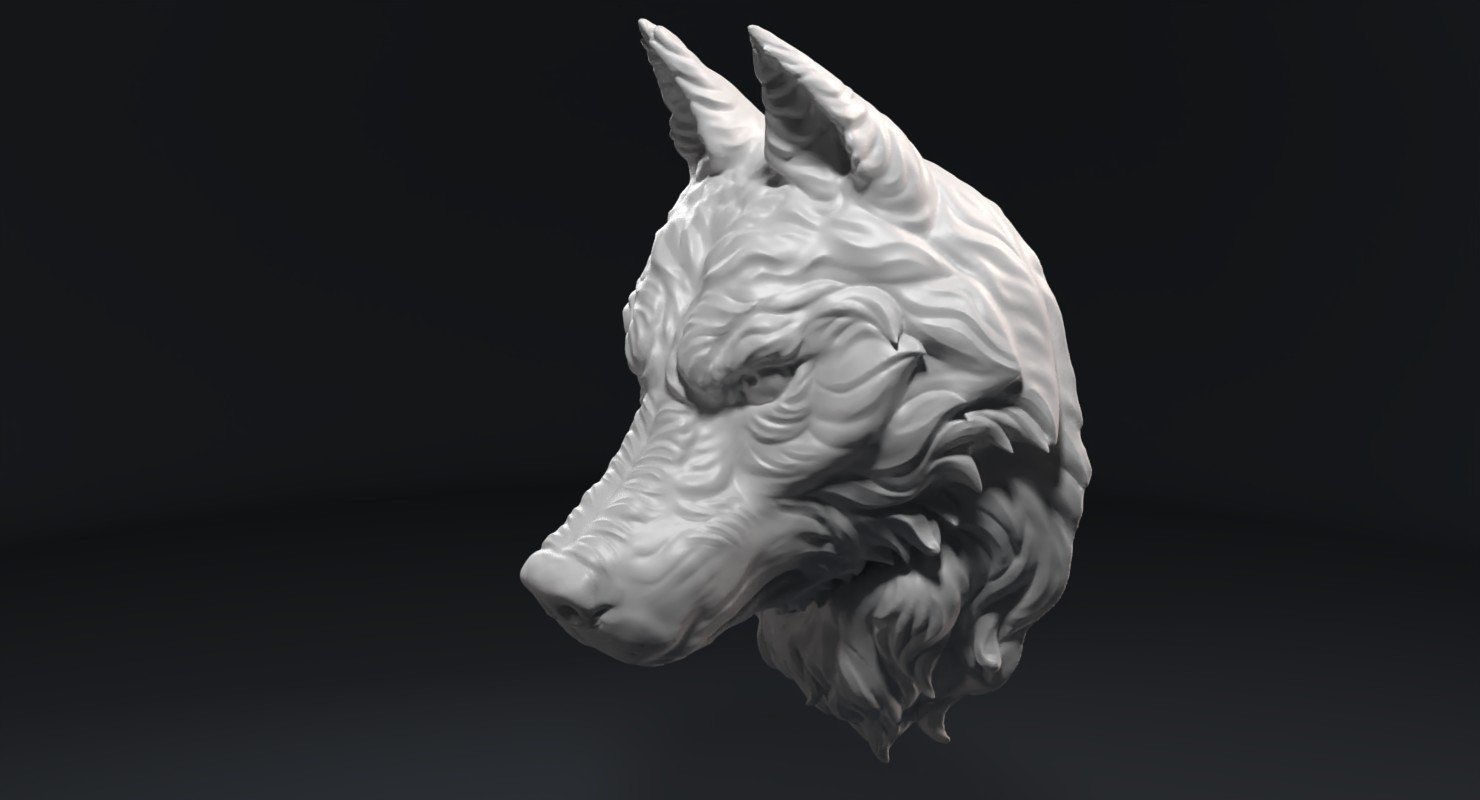 Wolf Head Sculpture 3d Model In Sculpture 3dexport