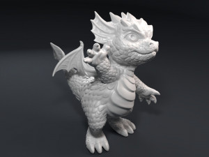 kid dragon figurine Modello di stampa 3D