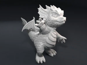 kid dragon figurine 3D Print Model