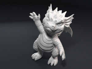 kid dragon figurine Modello di stampa 3D
