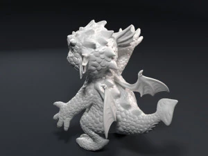kid dragon figurine 3D Print Model