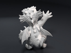 kid dragon figurine Modello di stampa 3D