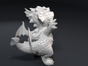kid dragon figurine Modello di stampa 3D