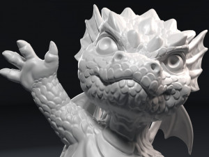 kid dragon figurine Modello di stampa 3D