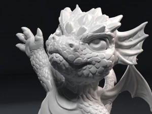 kid dragon figurine 3D Print Model