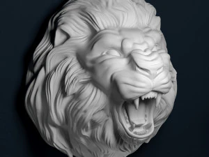 гарчить лев 3D Принт Модель