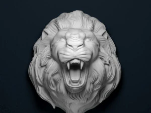 growling lion 3D Print Model