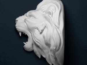 growling lion 3D Print Model