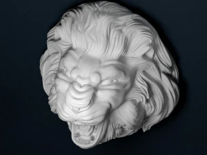 growling lion 3D Print Model