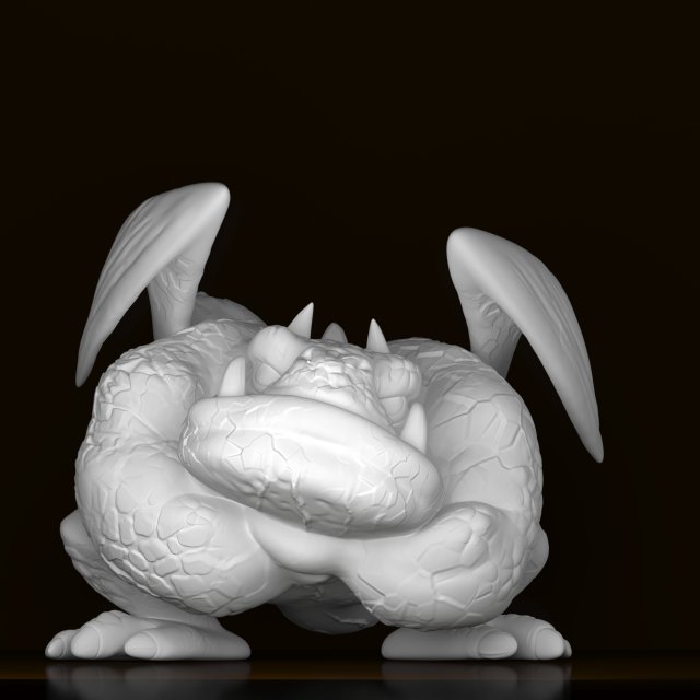funny gargoyle 3D-printmodel .c4d .max .obj .3ds .fbx .stl .blend 