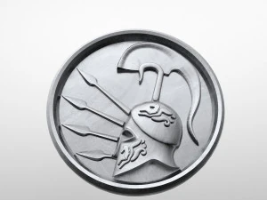 3Dペンダントスパルタンヘルメット 3Dプリントモデル