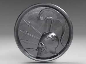 3d pendant spartan helmet Model Cetak 3D
