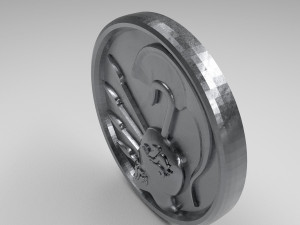 3d pendant spartan helmet Model Cetak 3D