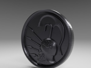 3d pendant spartan helmet Model Cetak 3D