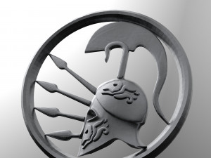 3d pendant spartan helmet easy 3D Print Model