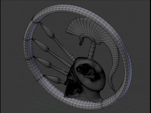 3d pendant spartan helmet easy Model Cetak 3D