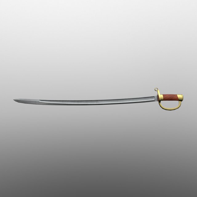 saber 3D Model .c4d .max .obj .3ds .fbx .stl .blend 