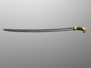 russian cossack shashqua saber 3D Model