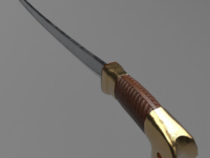 russian cossack shashqua saber Model 3D