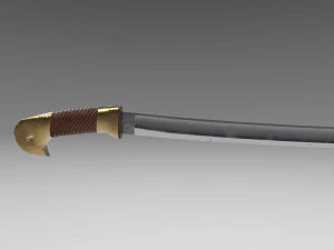 russian cossack shashqua saber 3D Model