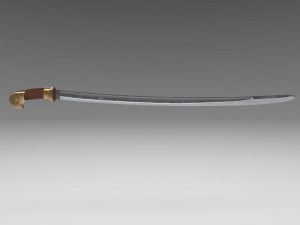 russian cossack shashqua saber Model 3D
