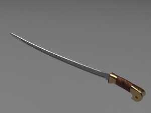 russian cossack shashqua saber Model 3D