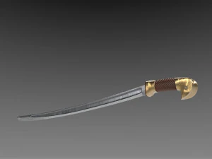 russian cossack shashqua saber 3D Model