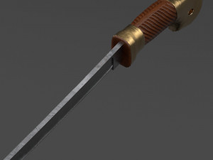 russian cossack shashqua saber Model 3D