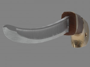 russian cossack shashqua saber Model 3D