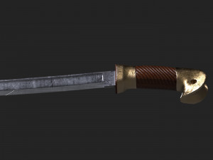 russian cossack shashqua saber Model 3D
