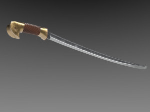 russian cossack shashqua saber Model 3D