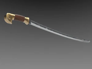 russian cossack shashqua saber 3D Model
