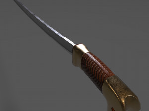 russian cossack shashqua saber Model 3D