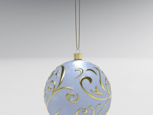 christmas white ball 3D Model
