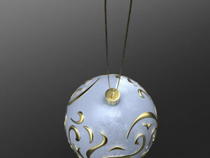christmas white ball 3D Model