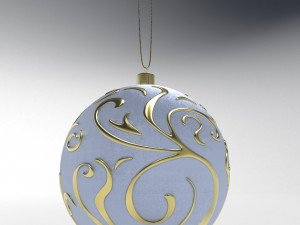christmas white ball 3D मॉडल