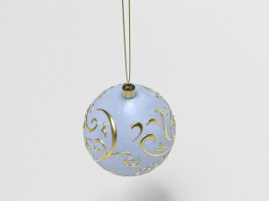 christmas white ball 3D मॉडल