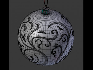 christmas white ball 3D मॉडल