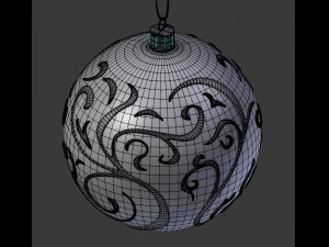 christmas white ball 3D Model