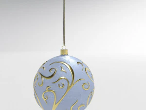 christmas white ball 3D Model